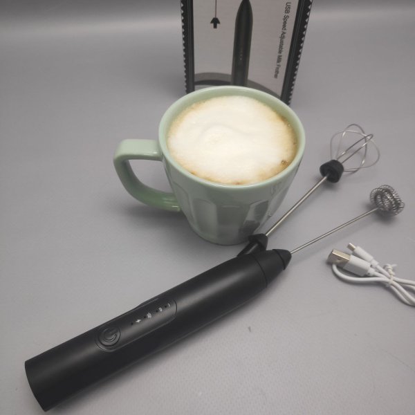 Капучинатор электрический USB Speed Adjustable Milk Frother *3 режима скорости, 2 насадки) продажа и отгрузка коробками кор/120 шт